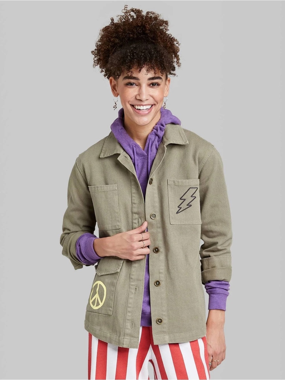 NWT Ascot & Hart Army Green Utility Jacket